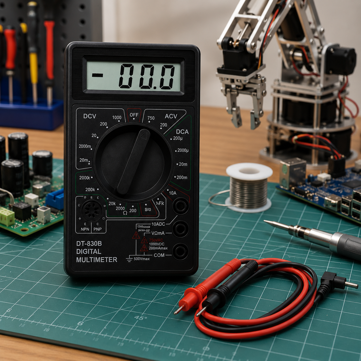 Digital LCD Multimeter Tester