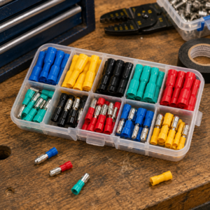 Insulated Crimp Terminal Connector Kit (100pcs)